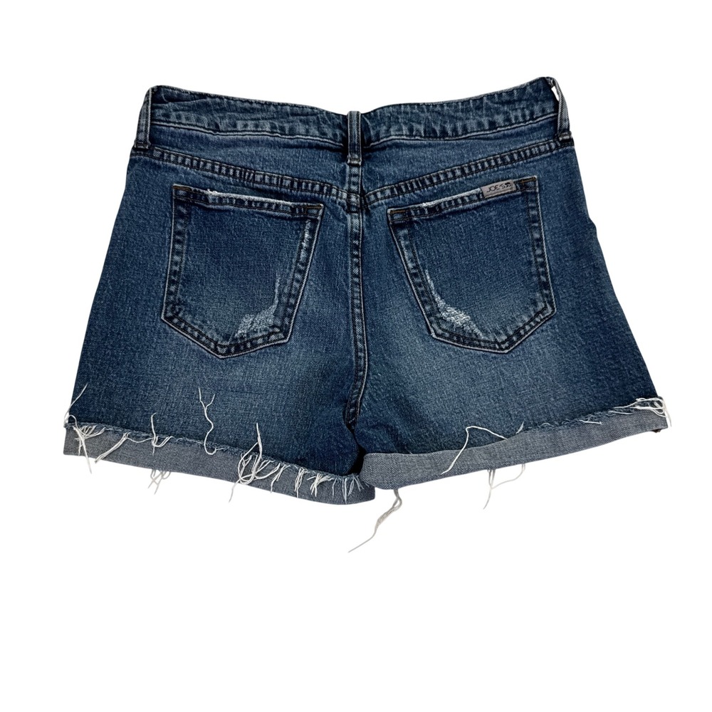 JOE'S JEANS Distressed Cuffed Raw Hem Denim Shorts Size 27 - Picture 2 of 6